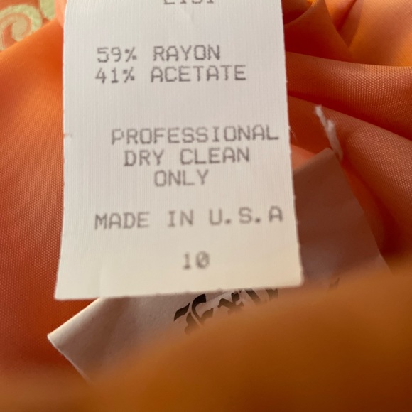 REDUCED SPECIAL:Tangerine & Gold Ladies Suit by Noviello-Bloom $49 - Picture 4 of 6